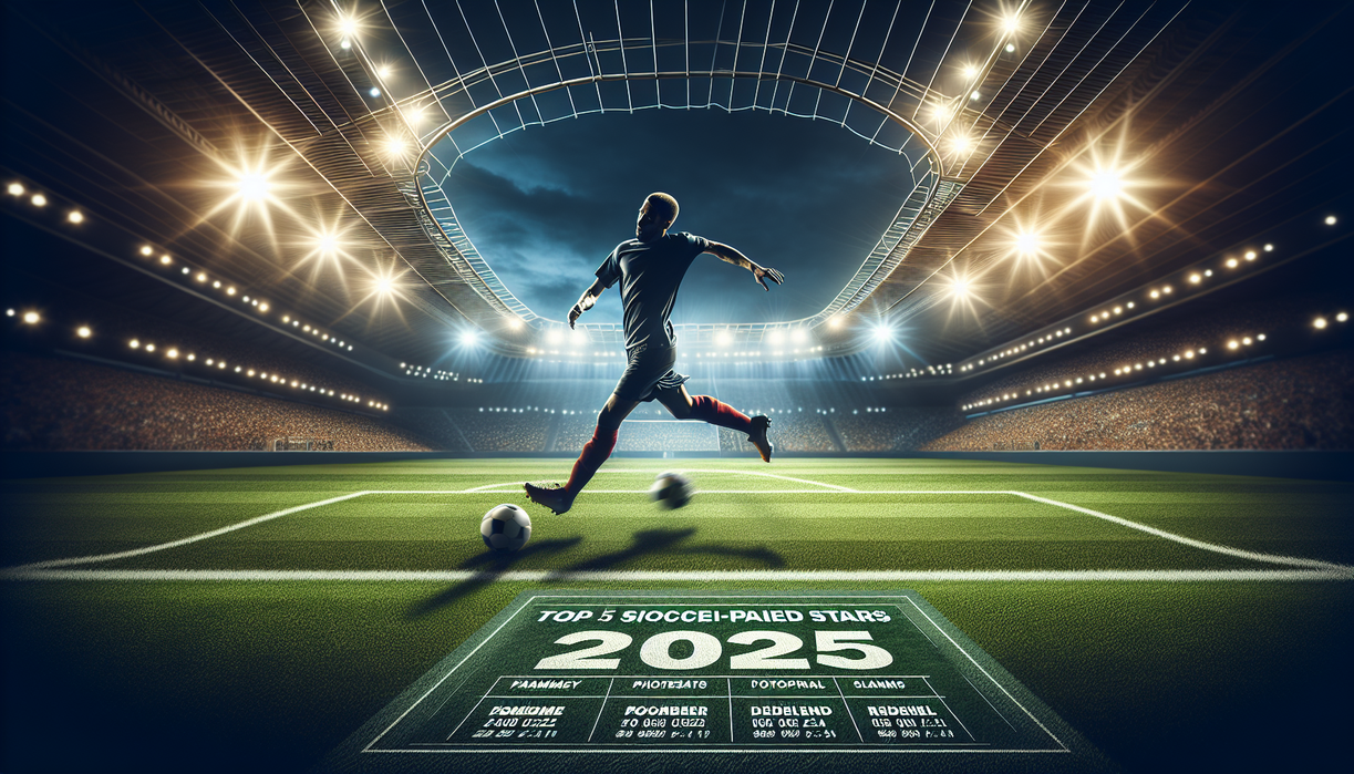 alt_text: Top 5 Highest-Paid Soccer Stars of 2025 with names and earnings listed.