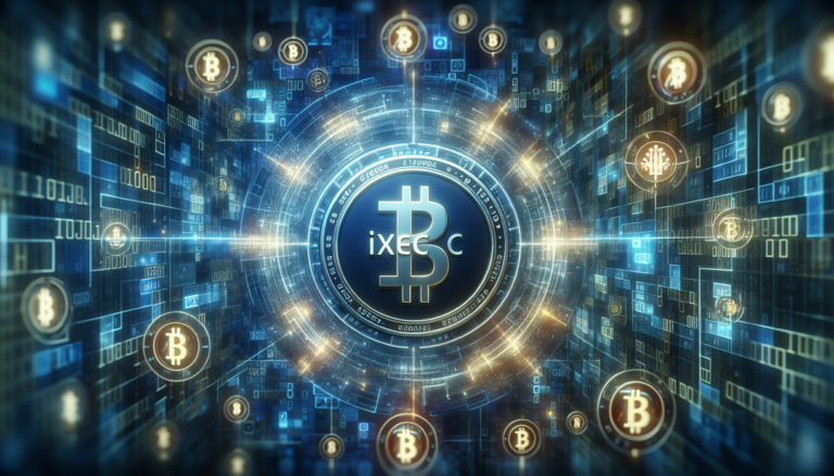 alt_text: iExec RLC gains attention in crypto markets, highlighted against a backdrop of digital symbols.