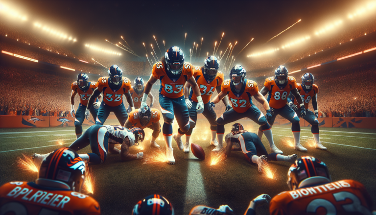 alt_text: Denver Broncos' defense dominates the field with relentless sack strategy.