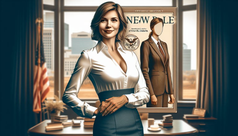 alt_text: "A modern university campus in North Dakota with students and digital learning tools."